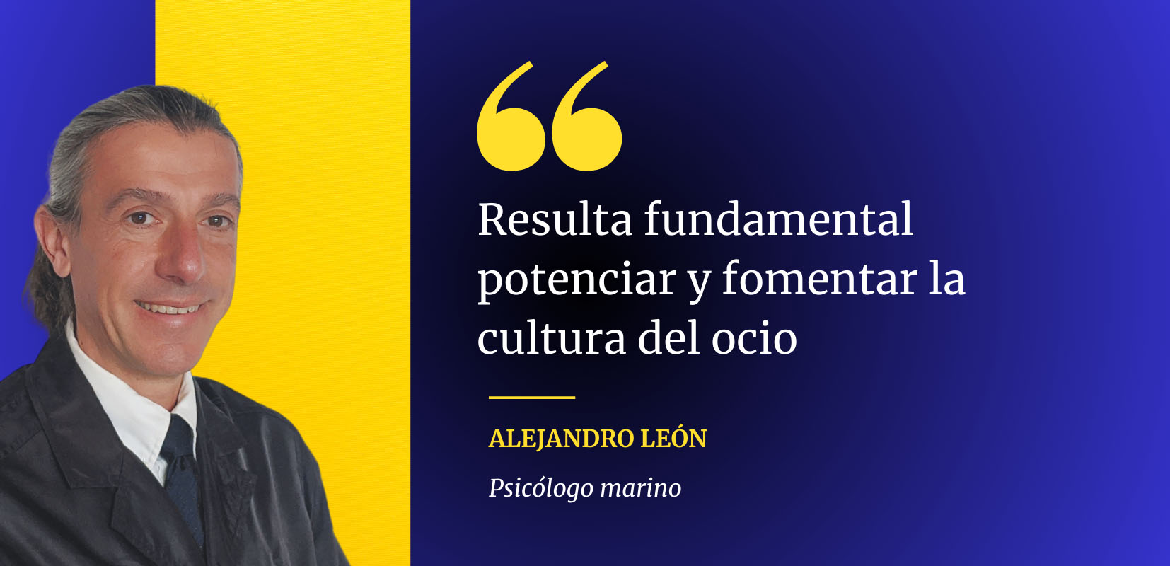 Alejandro León, psicólogo marino