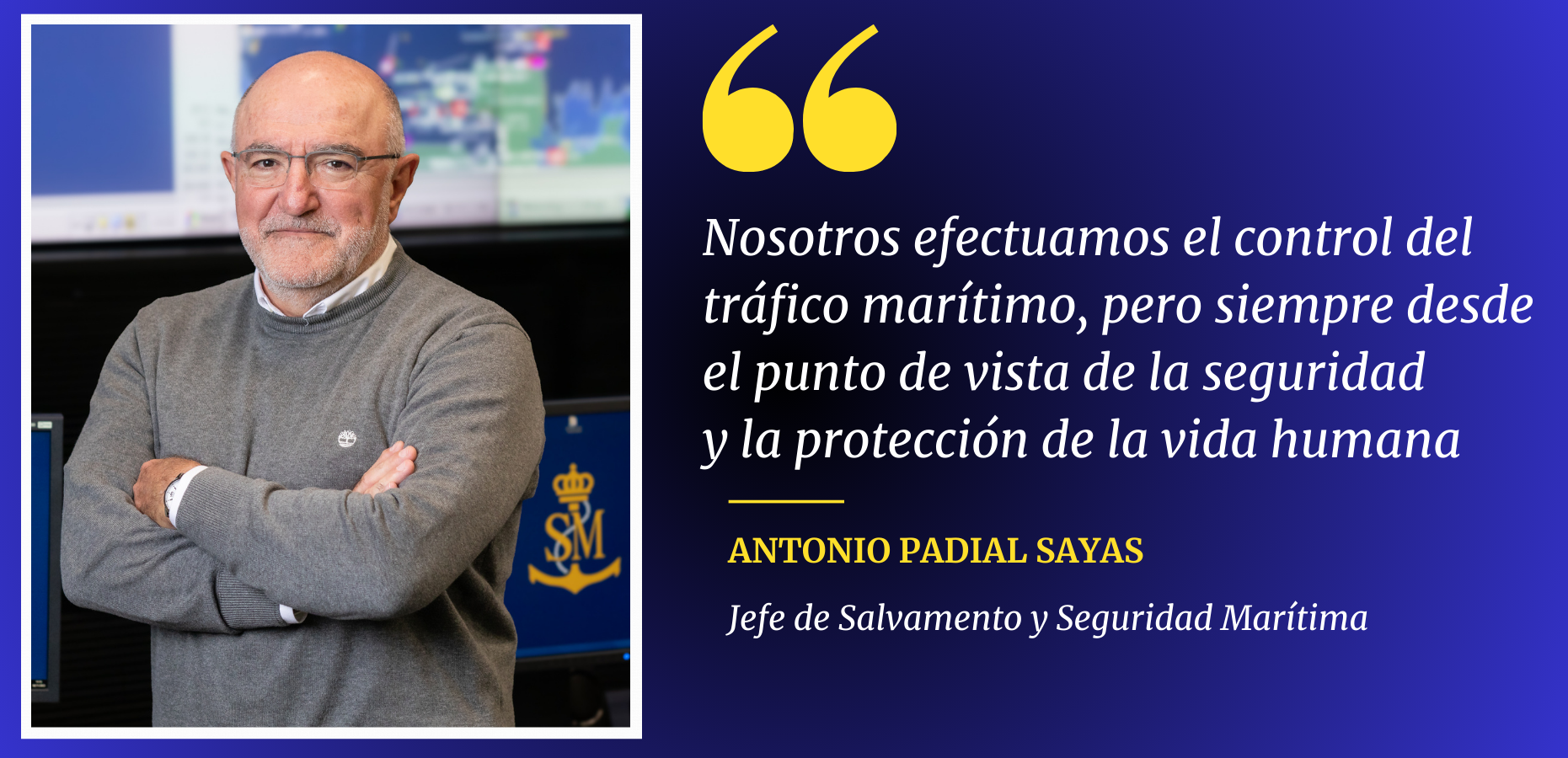 Antonio Padial Sayas Jefe de Salvamento y Seguridad Marítima