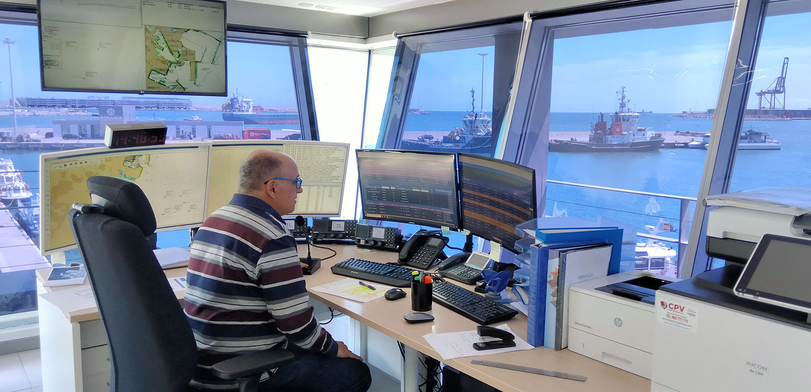 ​  José Miralles, controlador del tráfico portuario de prácticos de Valencia  ​
