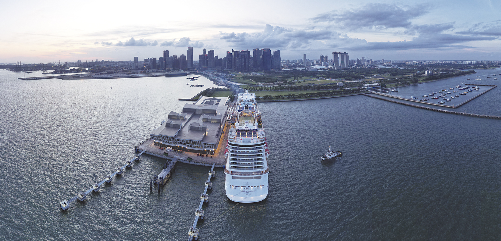 Terminal de cruceros de marina bay en Singapur 