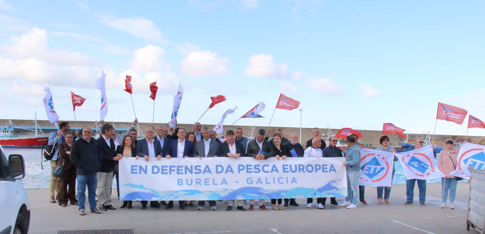 Los asistentes a Expomar se manifestaron en contra de las políticas europeas que asfixian al sector