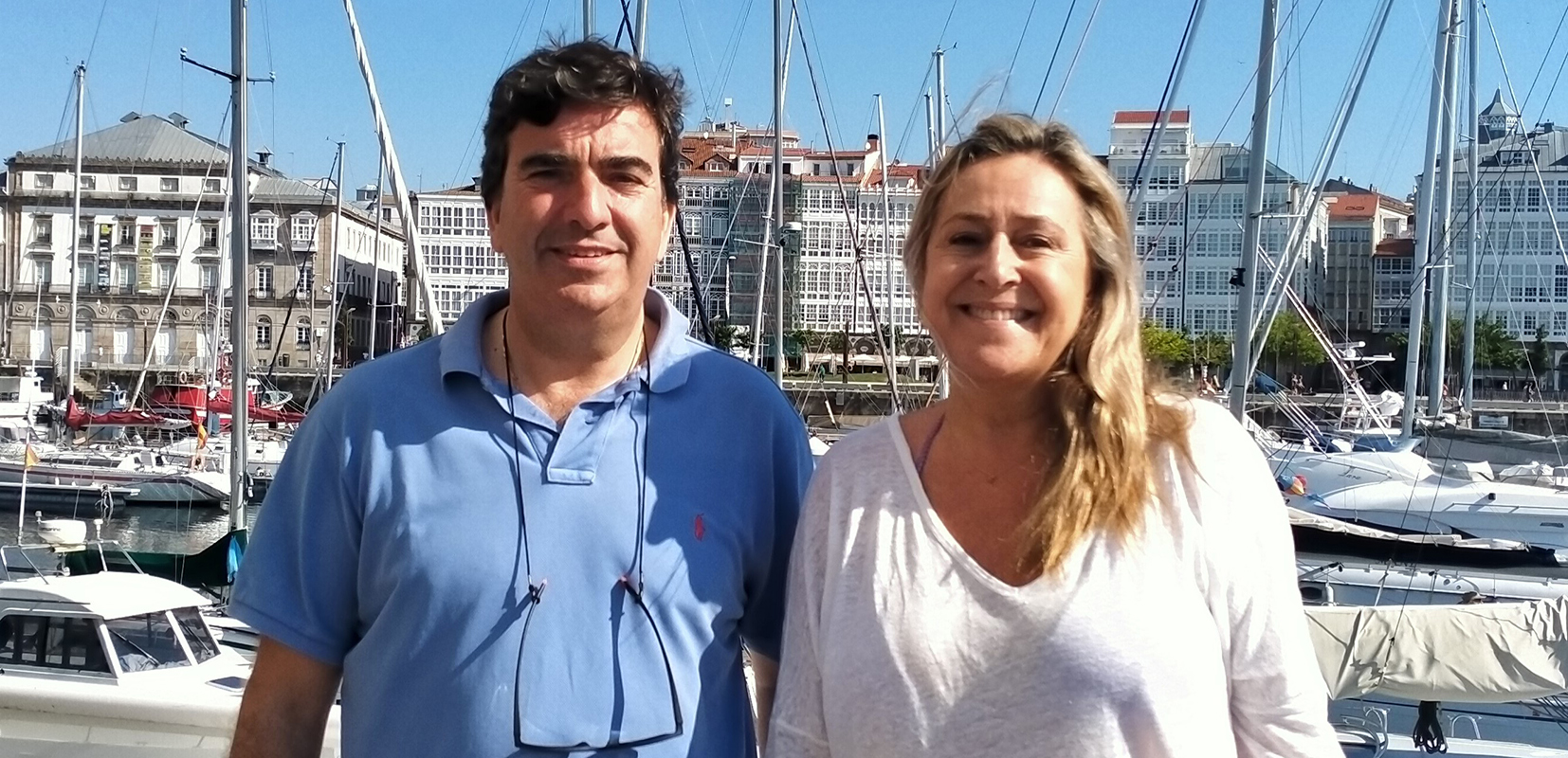 El presidente de la Autoridad Portuaria de A Coruña y la directora del ISM