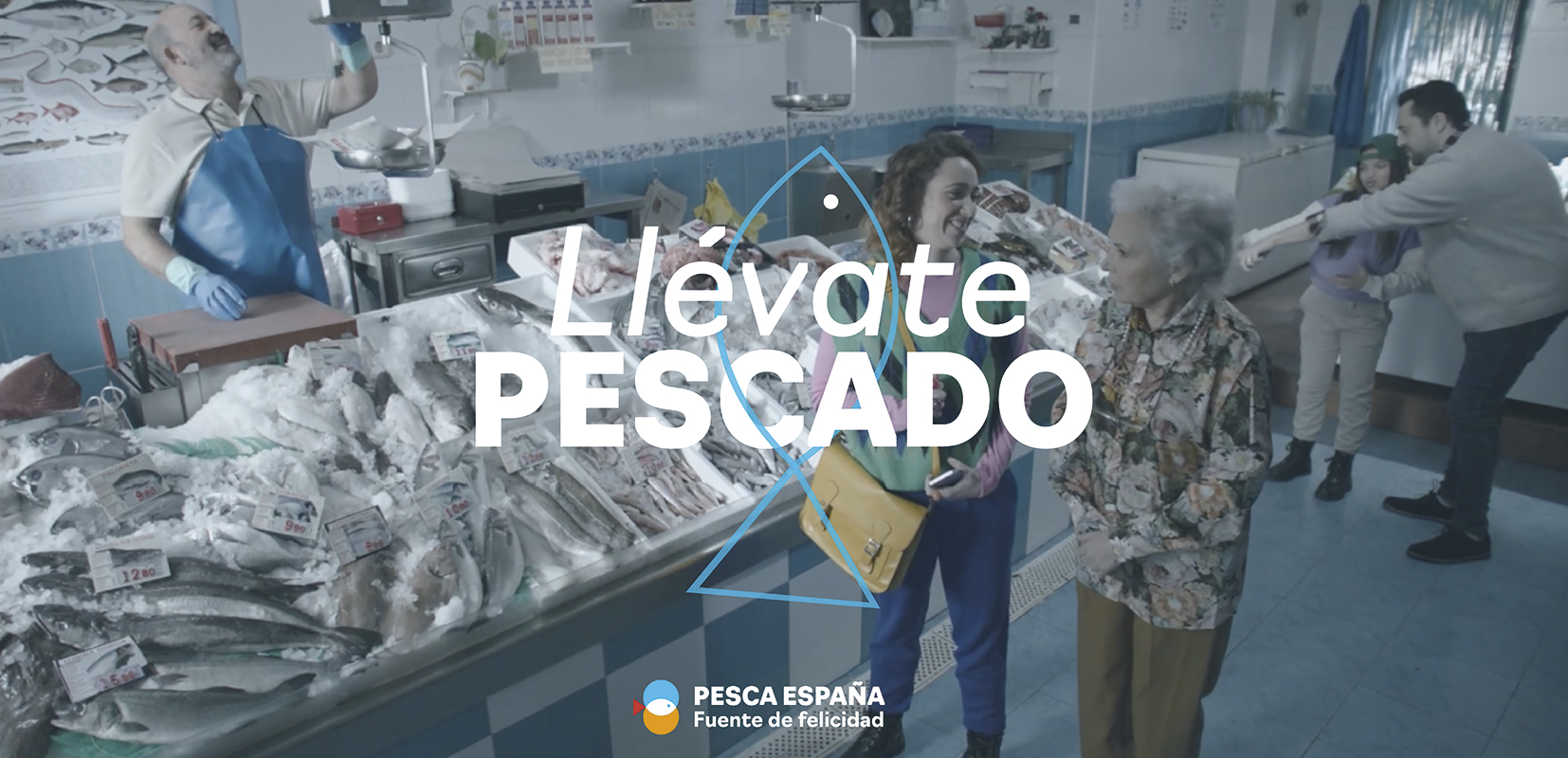 Cartel promocional de la campaña Llévate pescado de Pesca España