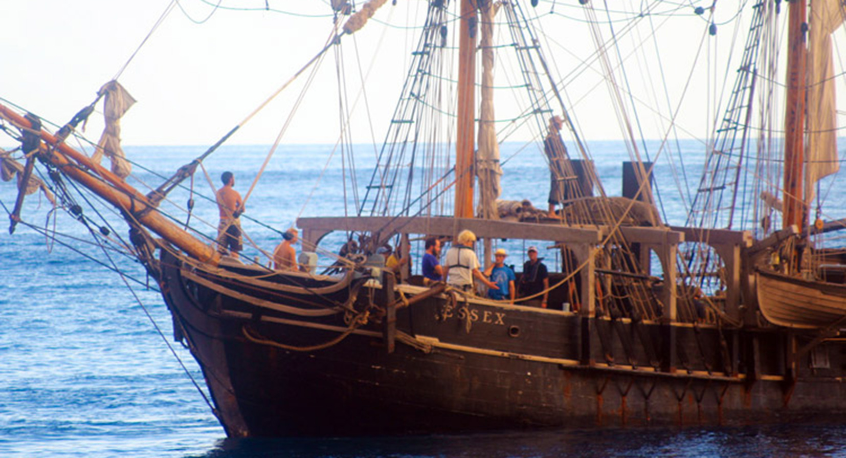 Rodaje de la película "En el corazón del mar" grabada en la isla de La Gomera