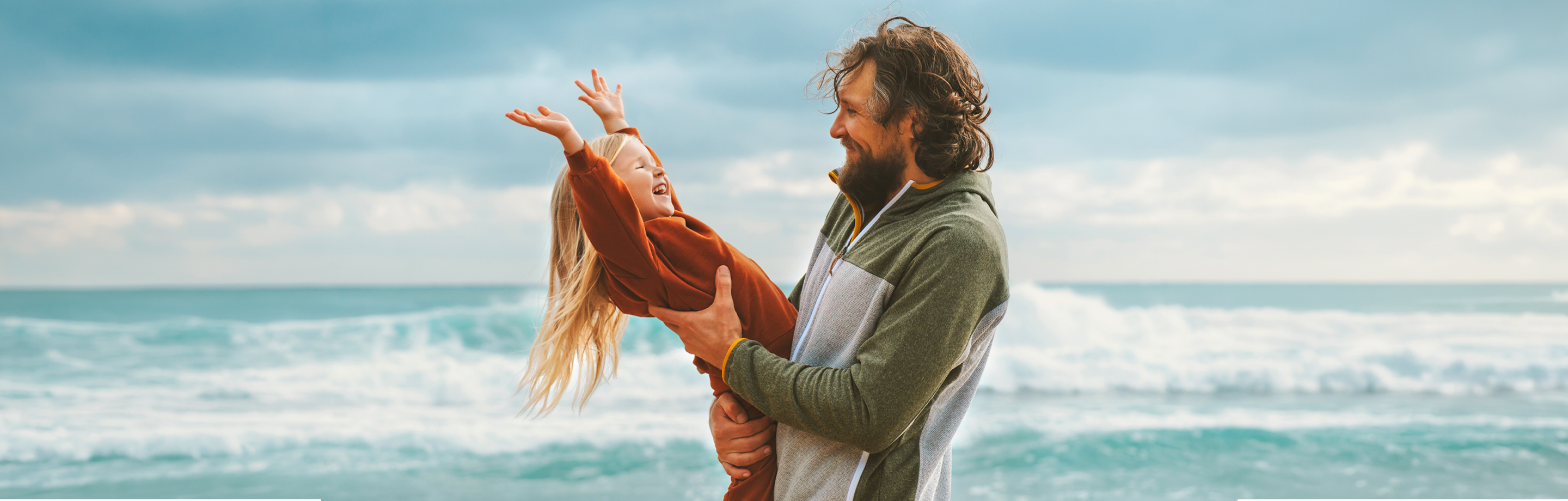 Imagen de hombre con niña