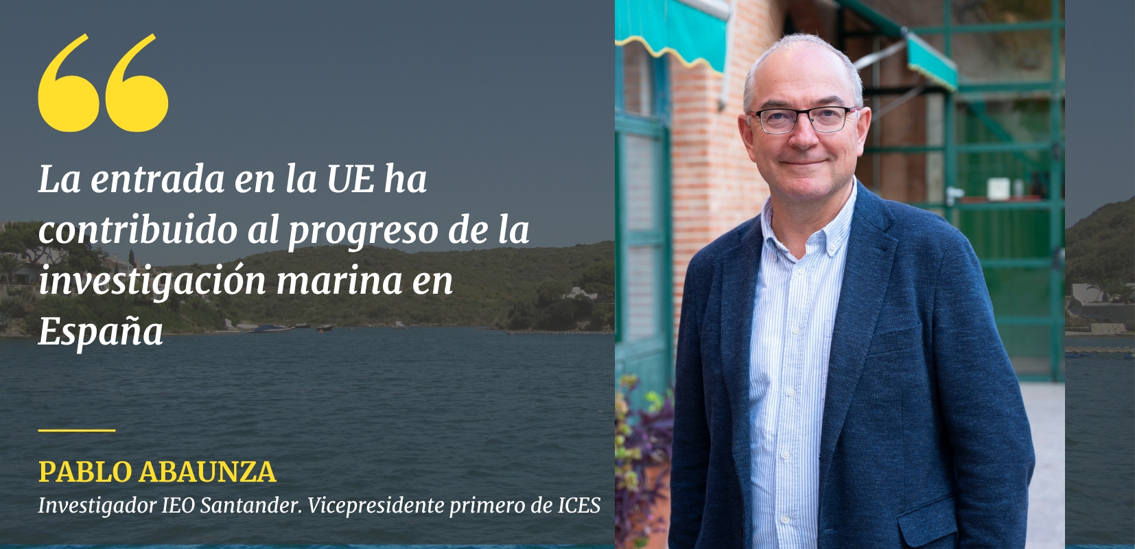 Pablo Abaunza. Investigador del IEO en Santader. Vicepresidente primero del ICES