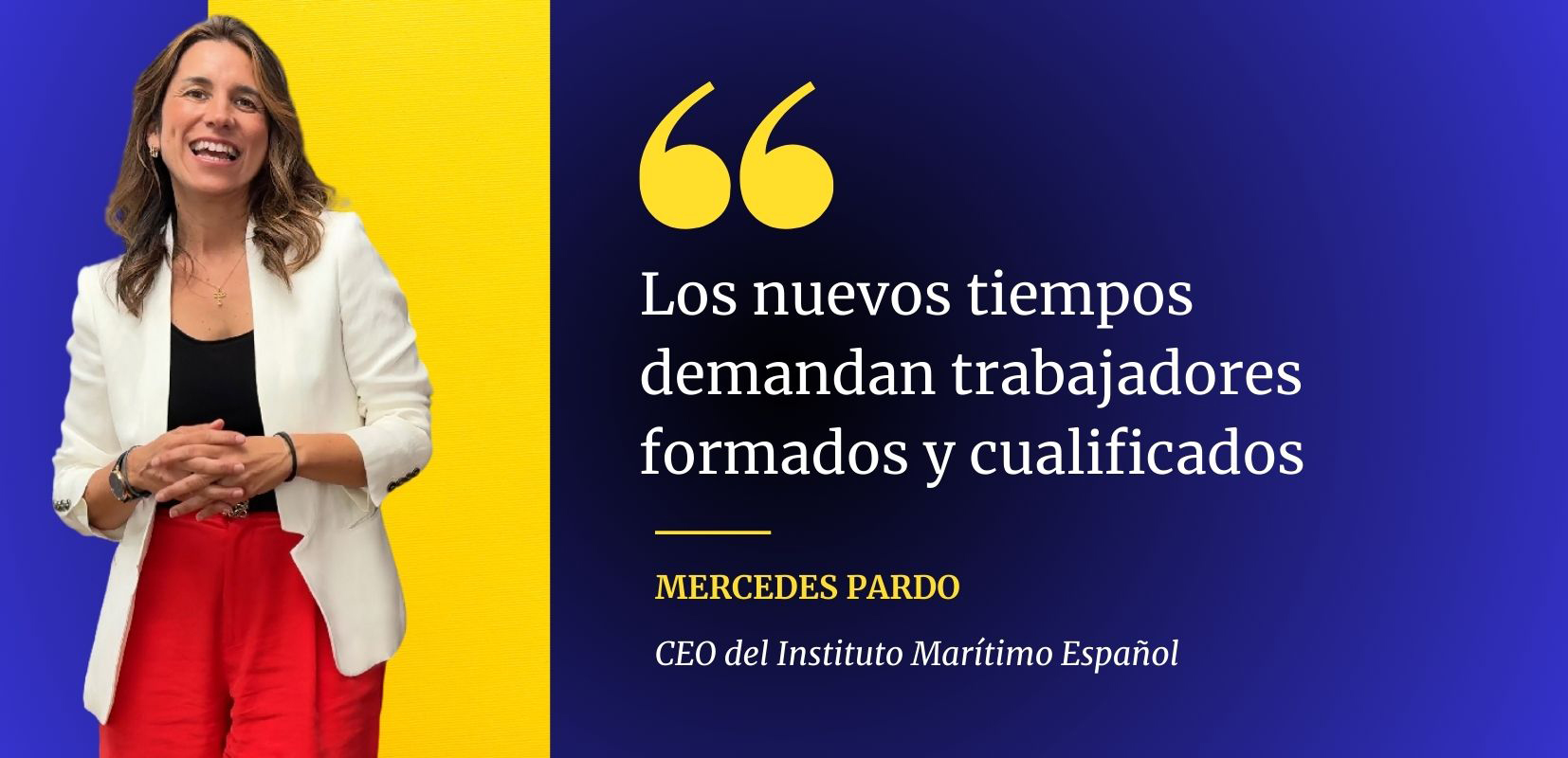 declaraciones de mercedes PArdo sobre formacion