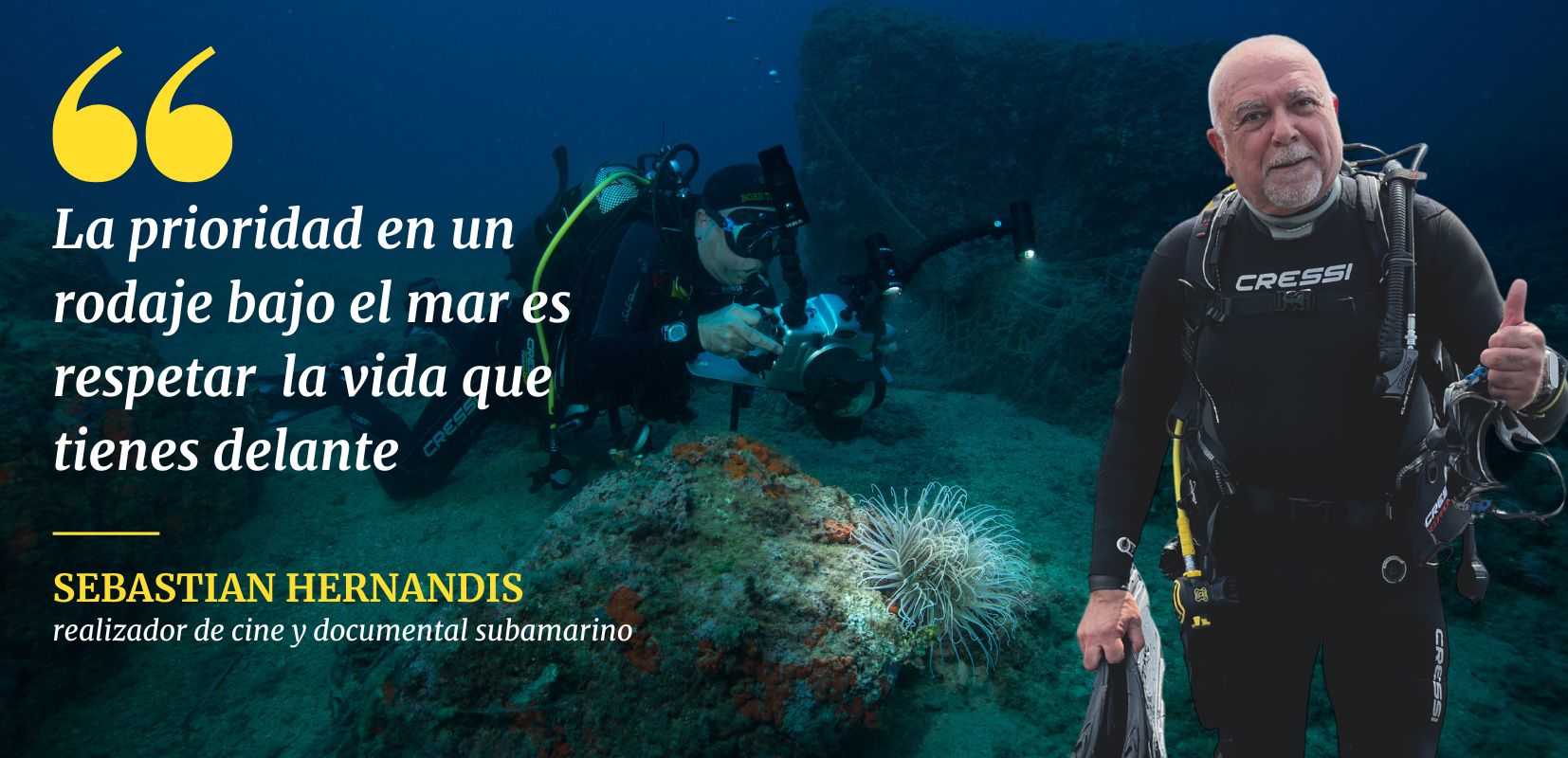 La prioridad bajo el mar es respetar el ecosistema