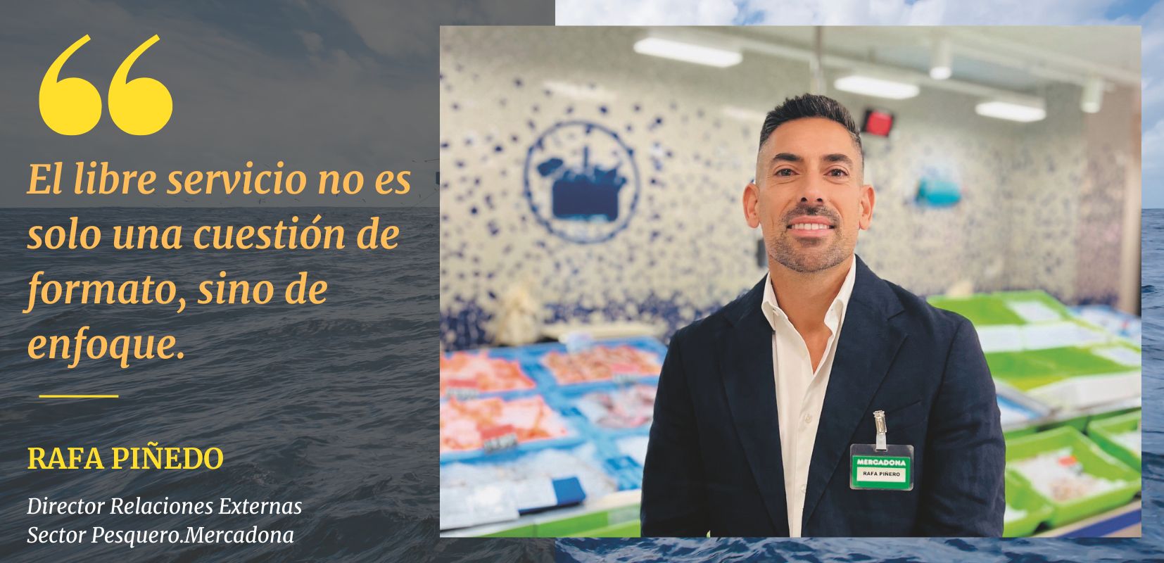 Rafael Piñero en Mercadona
