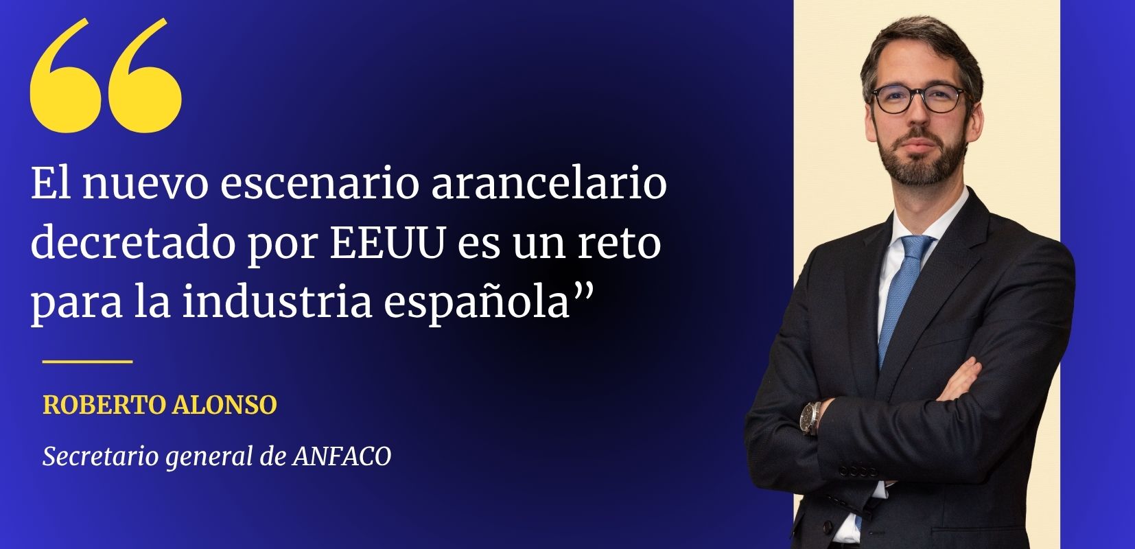 Listado vertical: Roberto Alonso, secretario general de ANFACO-CYTMA