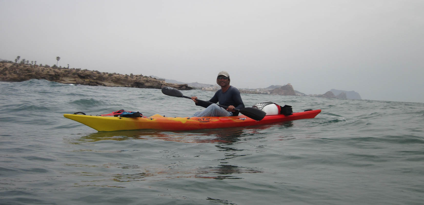 Juan Ruiz en kayak Matalentisco Aguilas Murcia