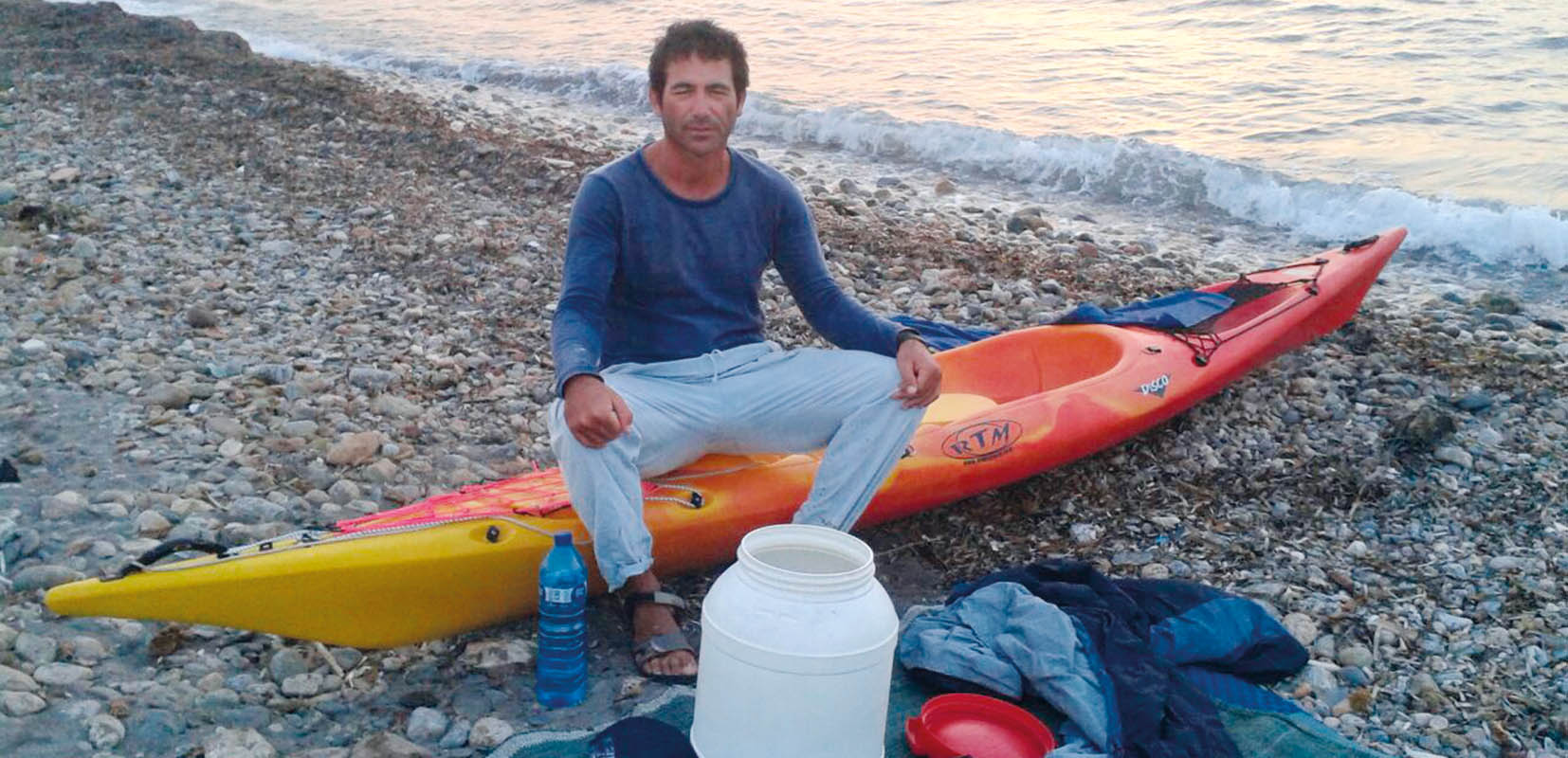 "Mi aspecto lo decía todo tras tres días remando".