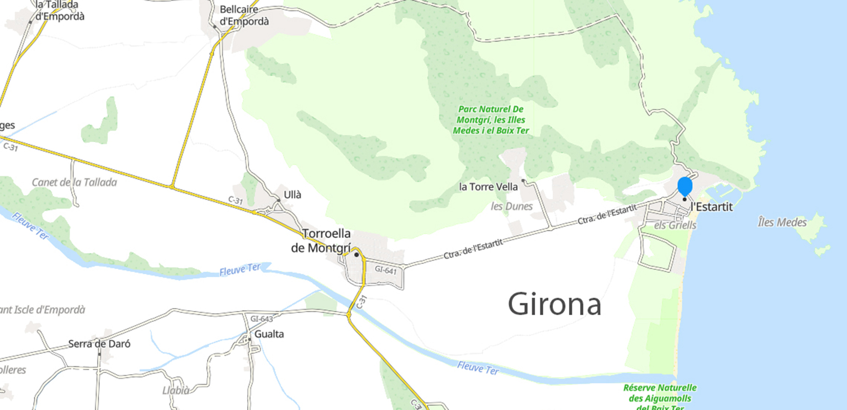 Mapa de Torroella de Montgrí-l Estartit