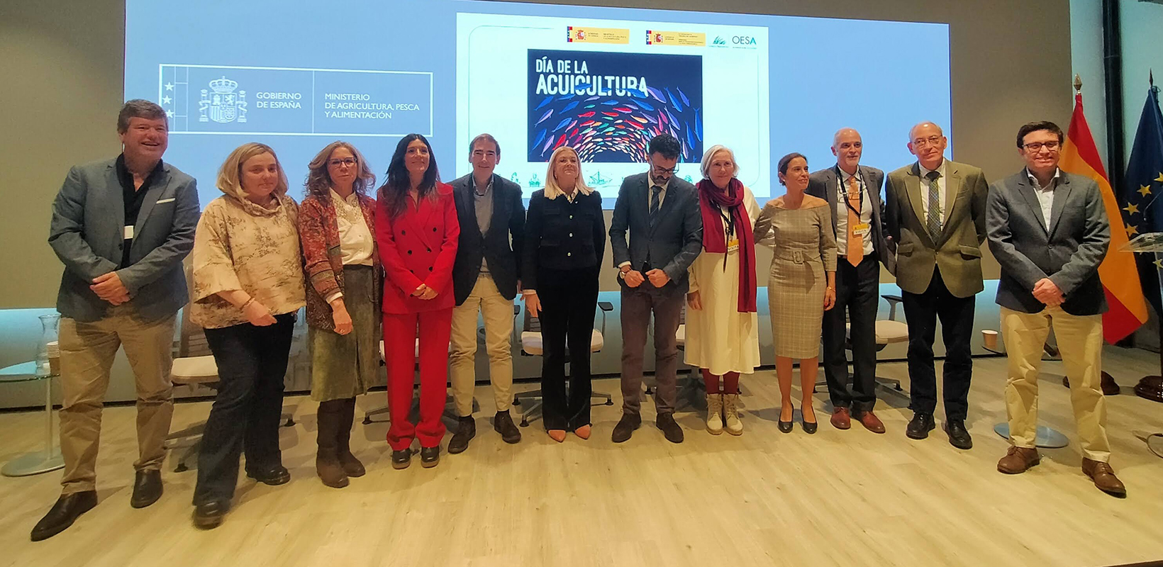 Participantes en la Jornada de la Fundacion Biodiversidad en el MAPA por el Día de la Acuicultura