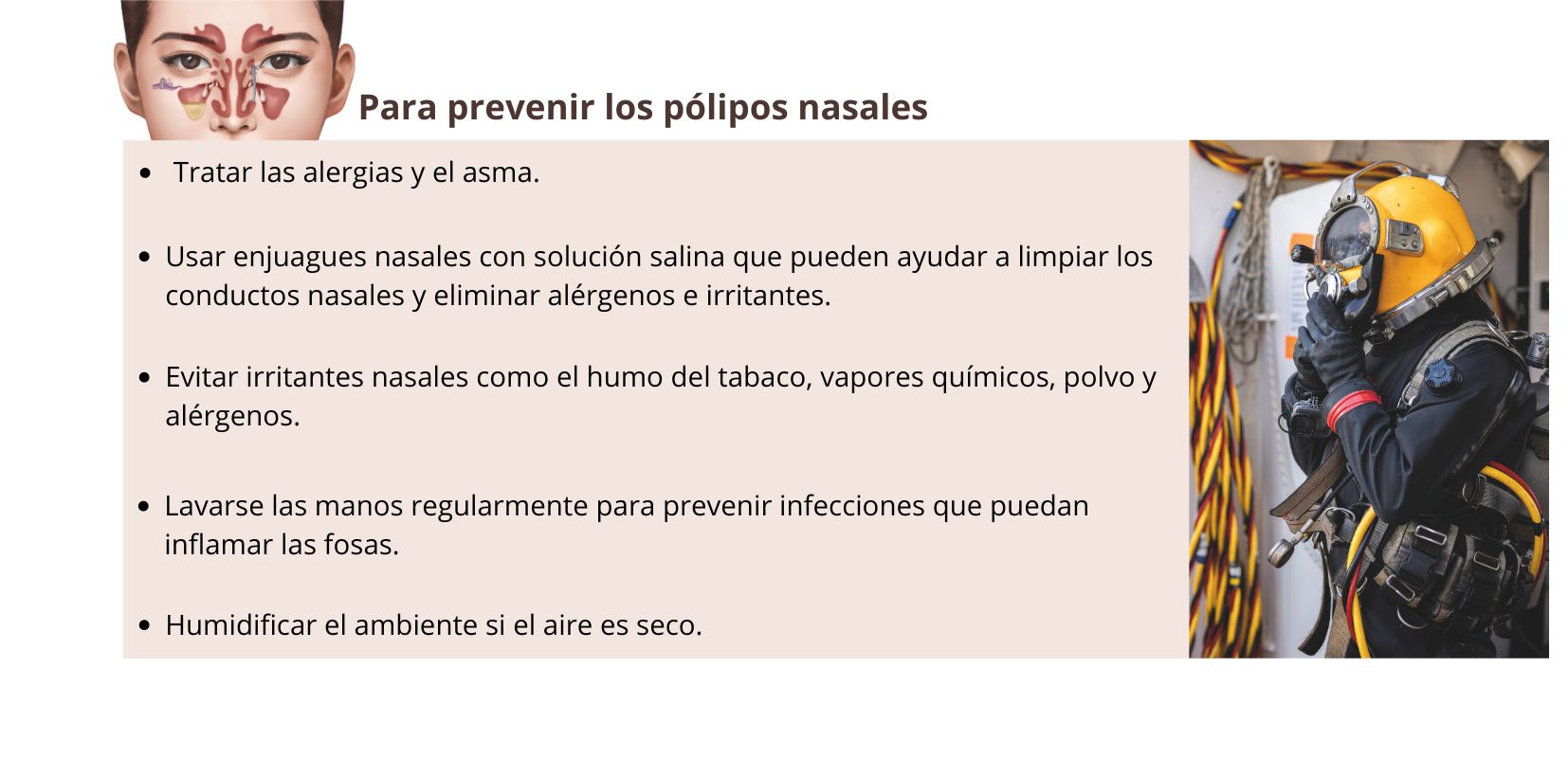 Cómo prevenir los pólipos nasales