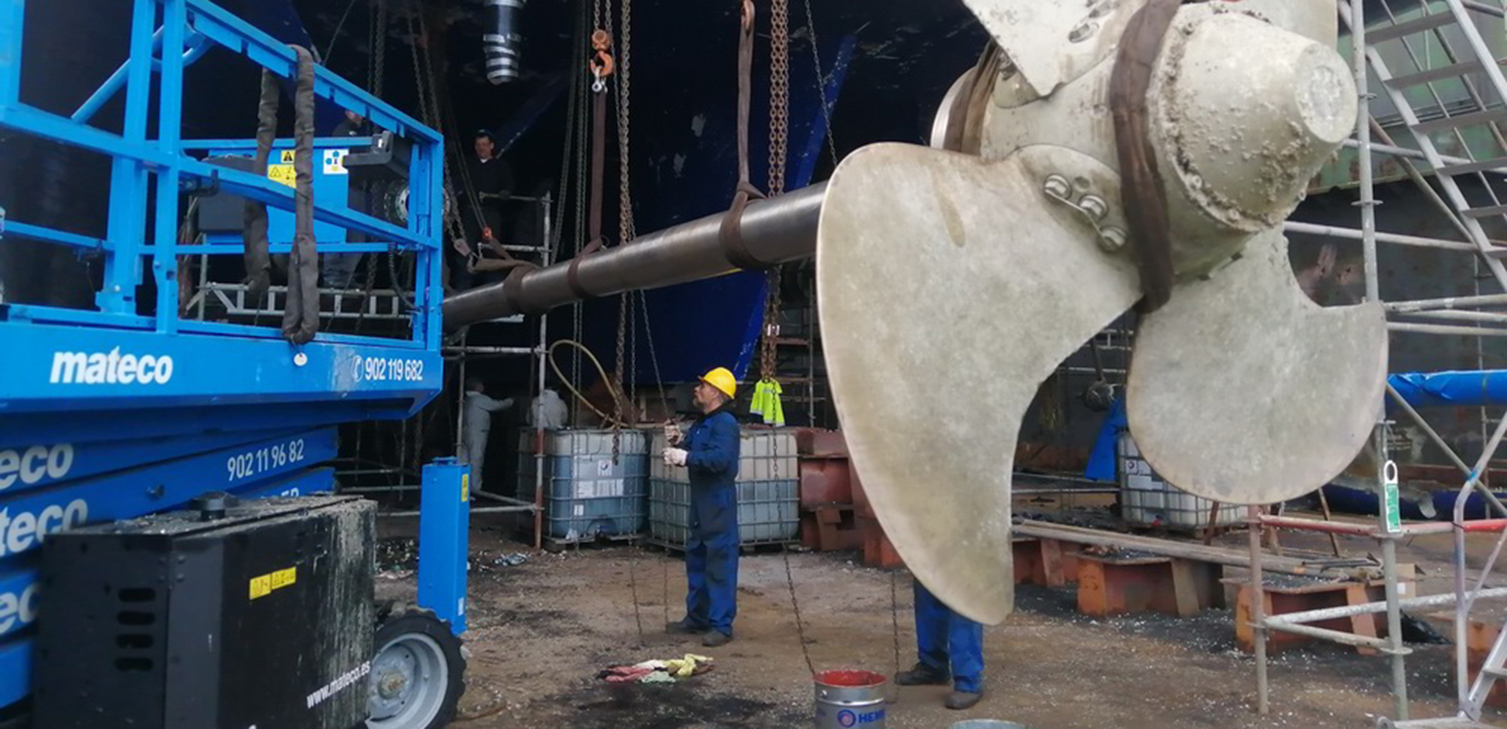 Reparación de hélice 