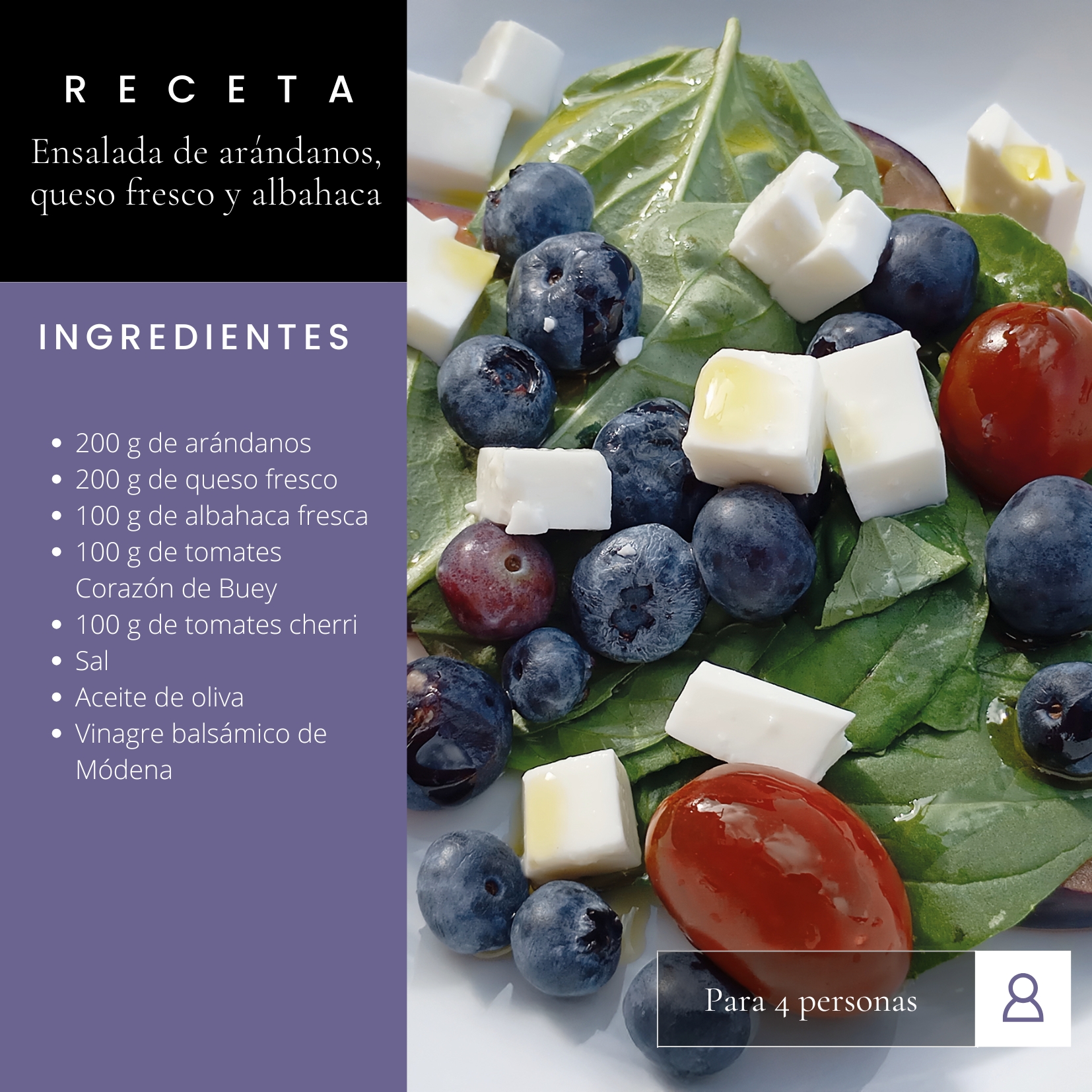 ensalada de arándanos receta 