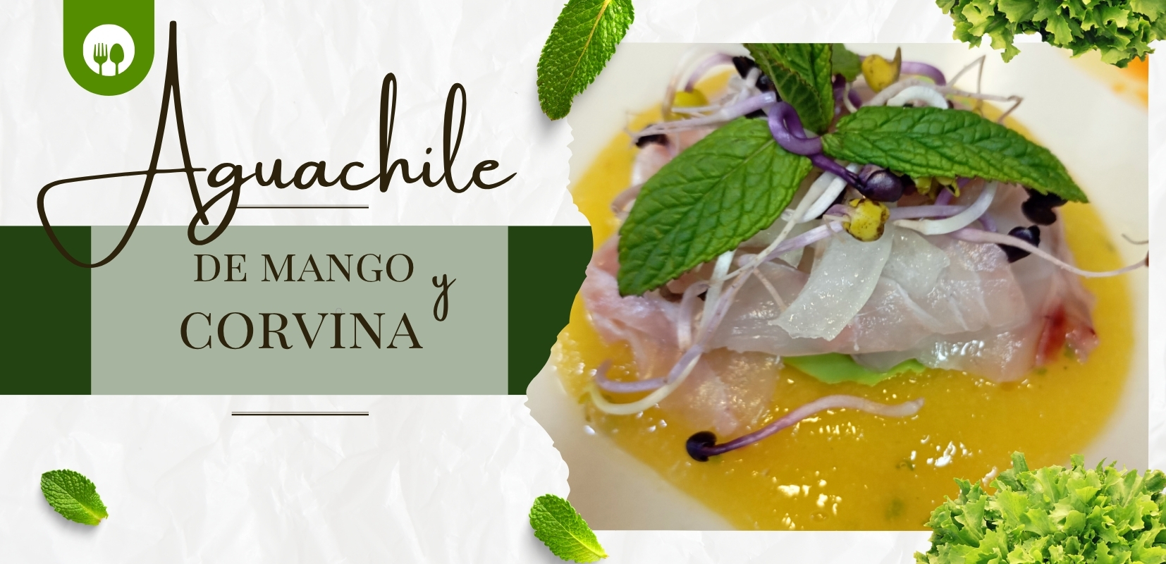 aguachile de mango y corvina