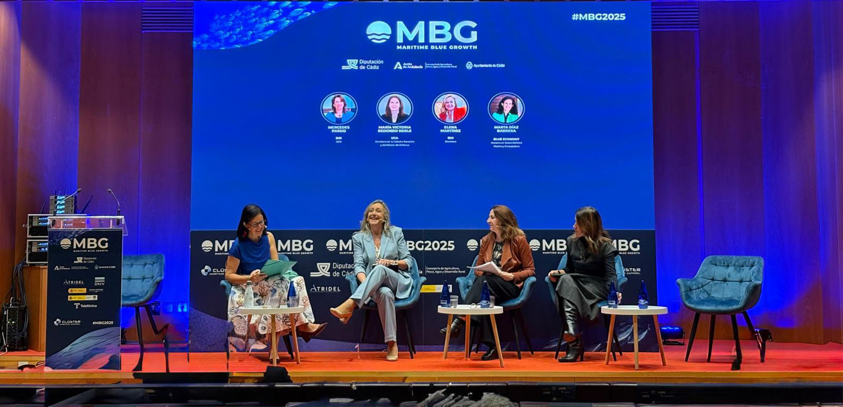 Elena Martínez en la mesa sobre formación en el MBG25