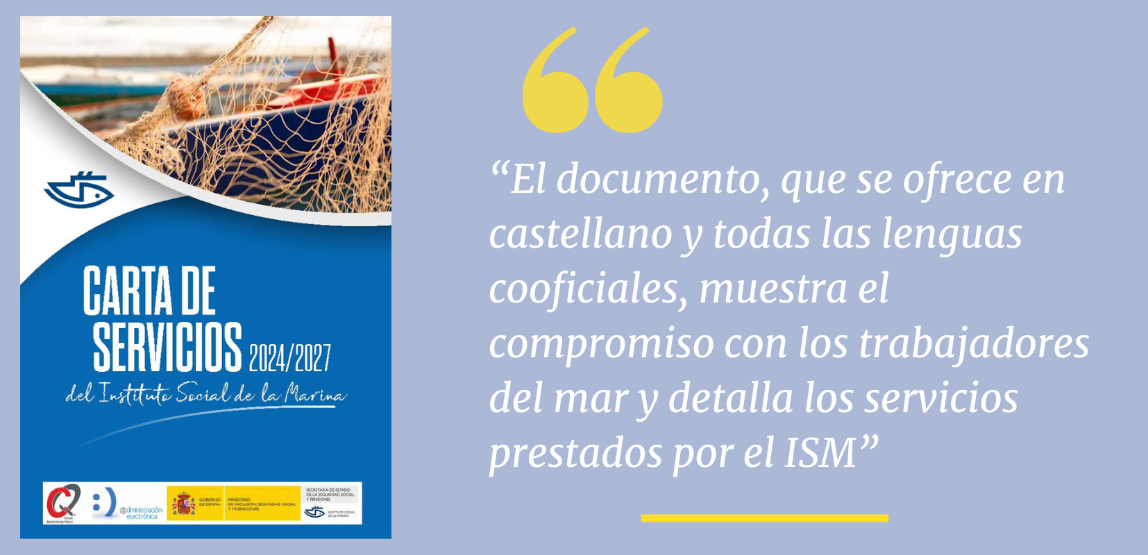Cartel con la carta de servicios 24-27