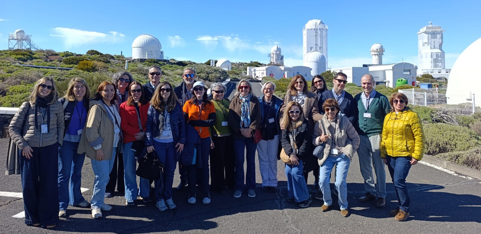 Grupo de directivos del ISM en la visita al Instituto Astronómico de Canarias.