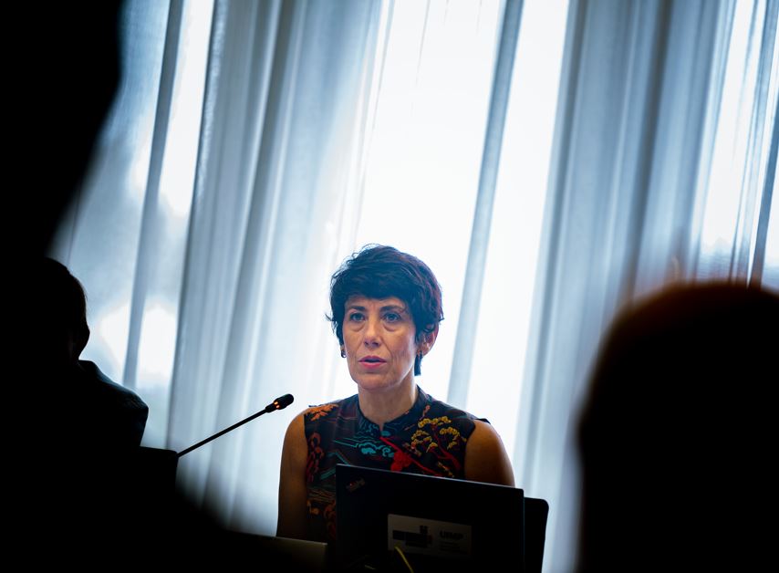 Elma Saiz, en la inauguración del Seminario de la UIMP 