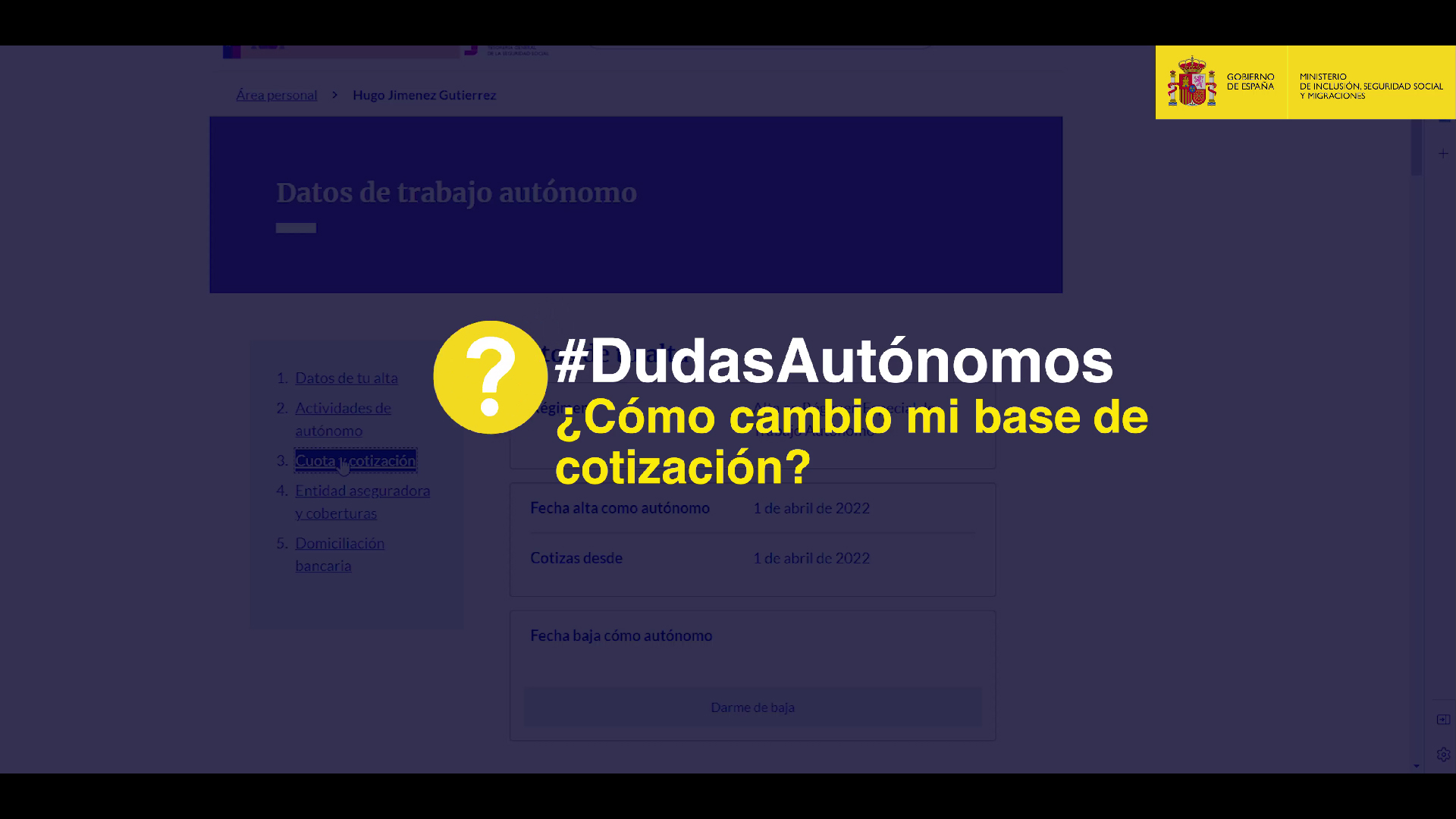 ¿Cómo cambio mi base de cotización con el nuevo sistema de autónomos?